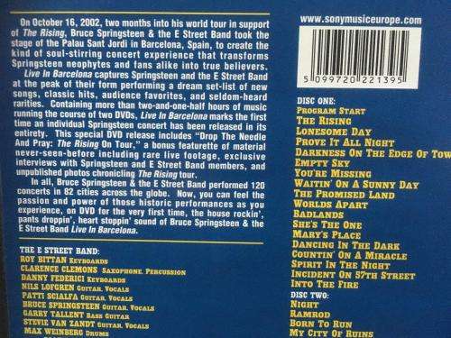 DVD - Bruce Springsteen & the Live Street Band Live In Barcelona