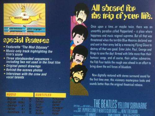 DVD - The Beatles Yellow Submarine