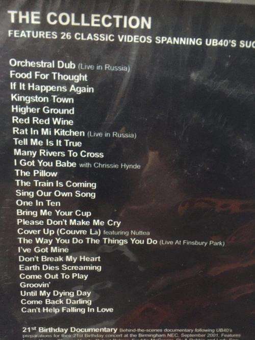 DVD - UB40 The Collection