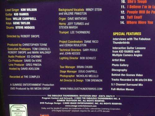 DVD - The Fabulous Thunderbirds Invitation Only