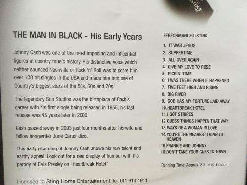 DVD - Johnny Cash The Man in Black