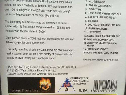 DVD - Johnny Cash The Man in Black
