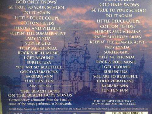 DVD - The Beach Boys Live at Knebworth (DVD + CD)