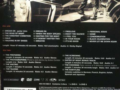 DVD - Depeche Mode - One Night In Paris (Region 1 NTSC) (2DVD)