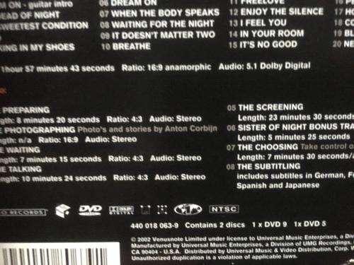 DVD - Depeche Mode - One Night In Paris (Region 1 NTSC) (2DVD)