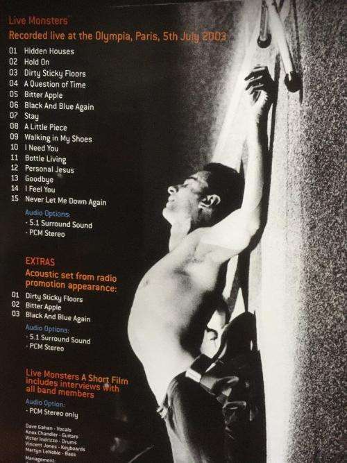 DVD - Dave Gahan Live Monsters