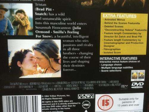 DVD - Legends of The Fall