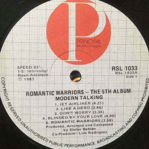 LP - Modern Talking - Romantic Warriors The 5th Album