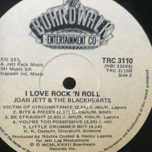 LP - Joan Jett & the Blackhearts I Love Rock and Roll