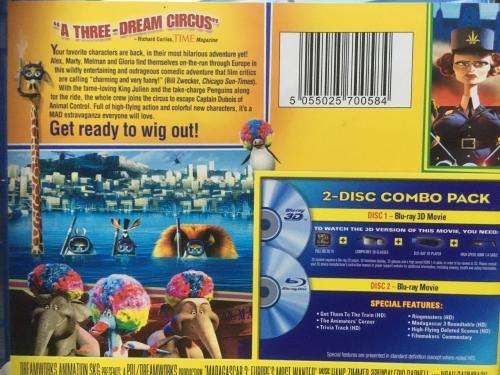 Blu-ray3D - Madagascar 3 Europe`s Most Wanted (3D + 2D)