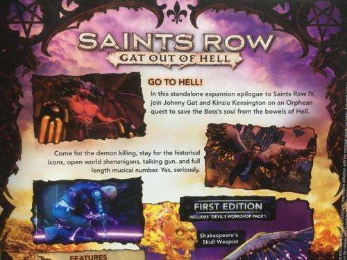 Xbox 360 - Saints Row Gat Out Of Hell