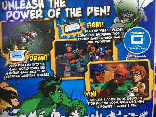 Xbox 360 - UDraw Marvel Super Hero Squad Comic Combat (Requires Udraw Tablet)