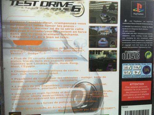 PS1 - Test Drive 6 (Pal black disc)