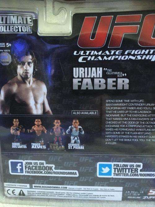 Urijah The California Kid Faber - UFC Ultimate Collector Series 7 ROUND 5 MMA (NOS)
