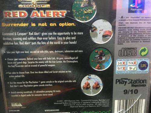 PS1 - Command & Conquer Red Alert only Soviet Disc (Pal black disc)