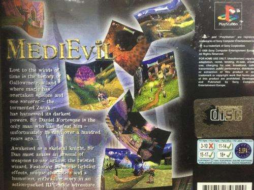 PS1 - Medievil (Pal Black Disc)