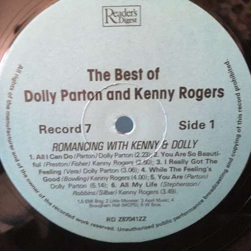 LP - The Best Of Dolly Parton & Kenny Rogers - Readers Digest (8 LP`s)