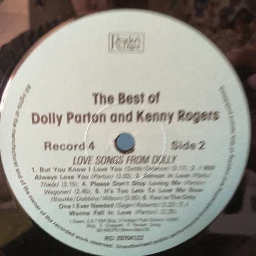 LP - The Best Of Dolly Parton & Kenny Rogers - Readers Digest (8 LP`s)