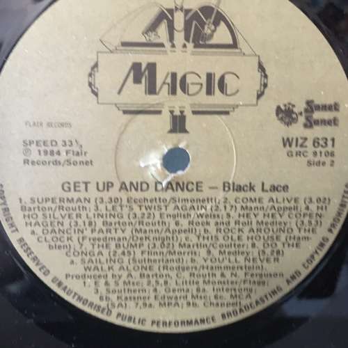 LP - Black Lace - Get Up And Dance