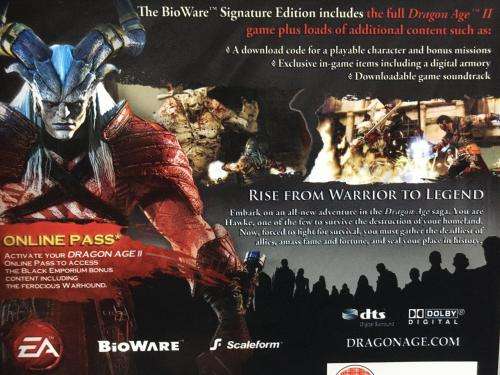 PS3 - Dragon Age II Bioware Signature Edition