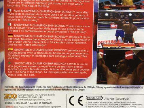 Wii - Showtime Championship Boxing
