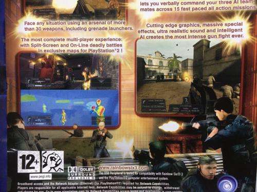 PS2 - Tom Clancy`s Rainbow Six 3