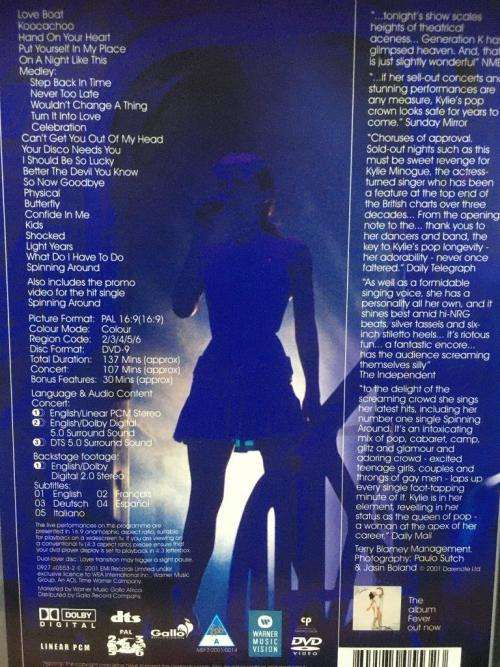 DVD - Kylie Live In Sydney