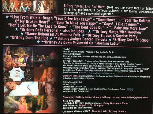 DVD - Britney Spears Live and More