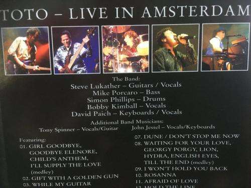 DVD - TOTO Live In Amsterdam