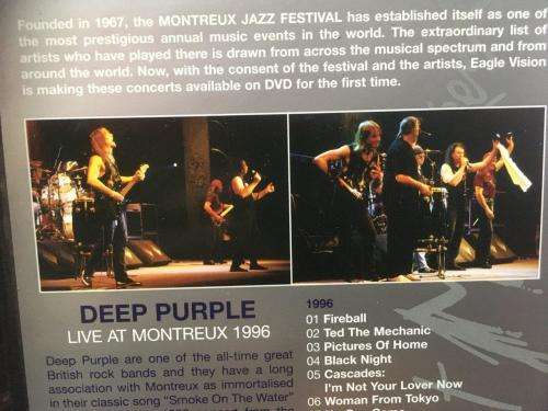 DVD - Deep Purple Live In Montreus 1996