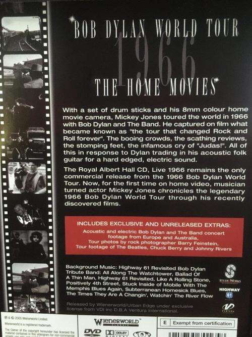 DVD - Bob Dylan World Tour 1966 The Home Movies