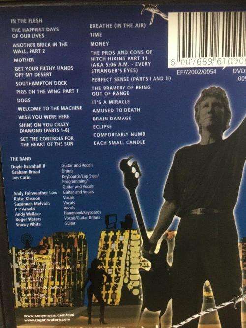 DVD - Roger Waters In The Flesh Live PAL