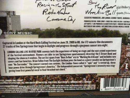 Blu-ray - Bruce Springsteen & The E Street Band London Calling Hyde Park