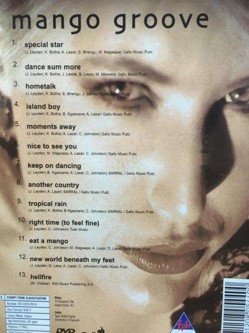 DVD - Mango Groove The Ultimate Collection