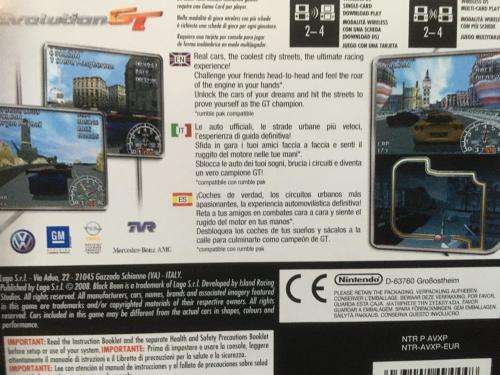 Nintendo DS - Evolution GT