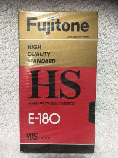 Fujitone E-180 VHS Video Cassette (New Sealed) (NOS)