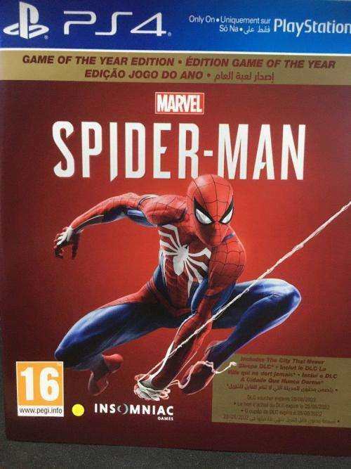 PS4 - Marvel Spider-Man - Game of The Year Edition