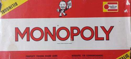 Vintage Monopoly - Waddingtons Has Eloff Street and Metal Playing Pieces