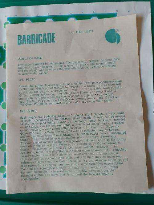 Barricade - Strategig Planning of Offence and Defence