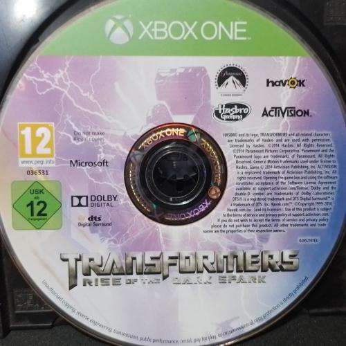 Xbox ONE - Transformers Rise of the Dark Spark (Disc Only)