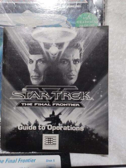 PC - Star Trek V The Final Frontier  (Big Boxed Game) (Retro) - IBM 5.25 Floppy Disks
