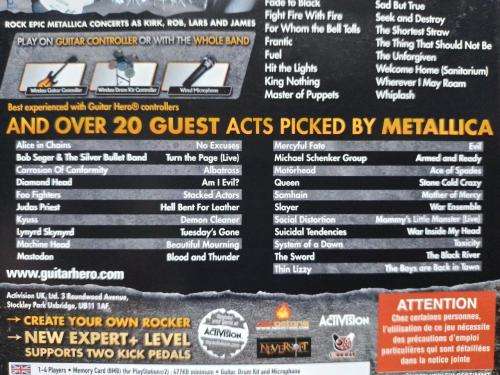 PS2 - Guitar Hero Metallica