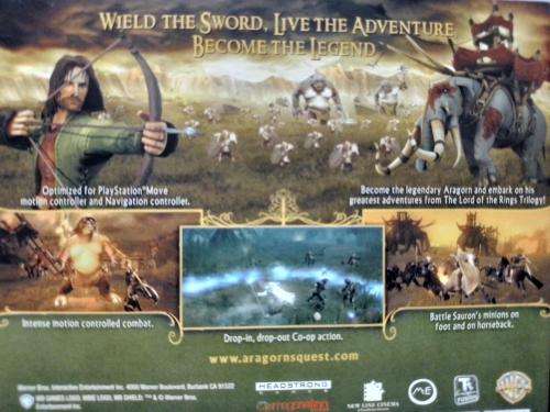 PS3 - The Lord of The Rings Aragon`s Quest