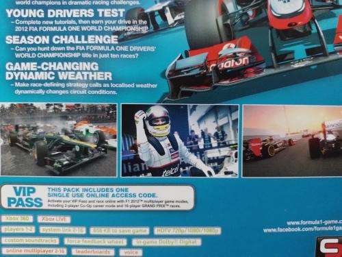 Xbox 360 - F1 2012 Formula 1