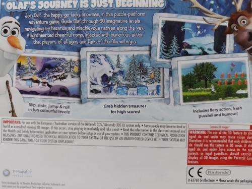 Nintendo 3DS - Frozen Olafs Quest