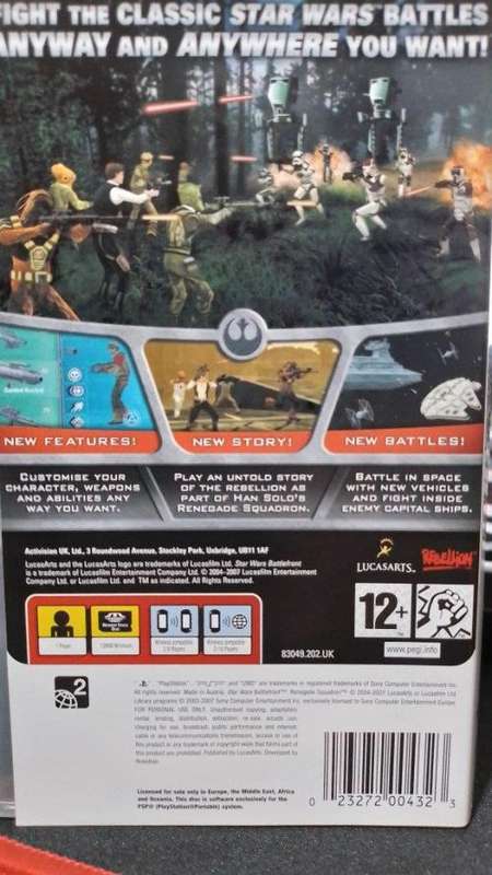 PSP - Star Wars Battlefront Renegade Squadron
