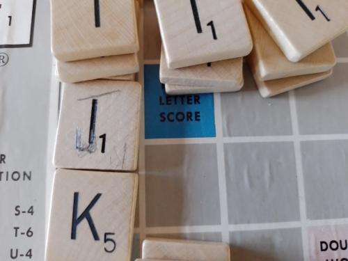 Vintage Scrabble - Made in RSA - Leon Toys (PTY) LTD Wooden Tiles and Holders