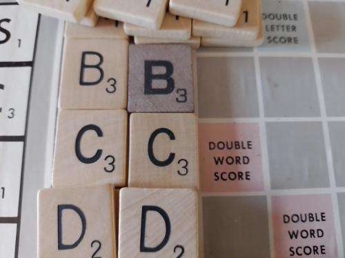 Vintage Scrabble - Made in RSA - Leon Toys (PTY) LTD Wooden Tiles and Holders