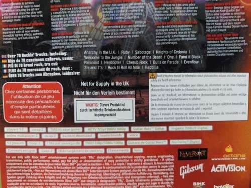 Xbox 360 - Guitar Hero III Legends of Rock