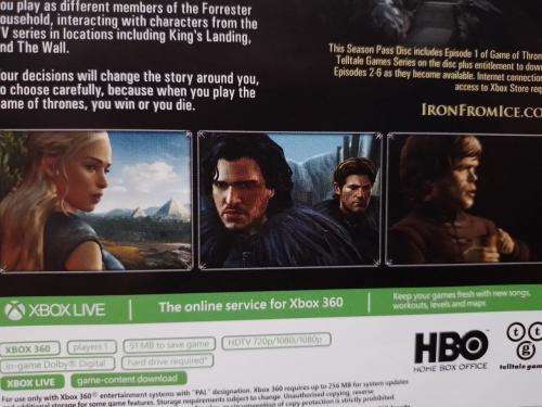Xbox 360 - Game of Thrones A Telltale Series